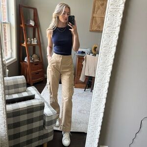 Abercrombie & Fitch Tan Cargo Pants